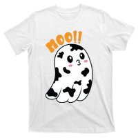 Moo! Cute Cow Boo Ghost Halloween Animal T-Shirt