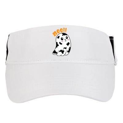 Moo! Cute Cow Boo Ghost Halloween Animal Adult Drive Performance Visor