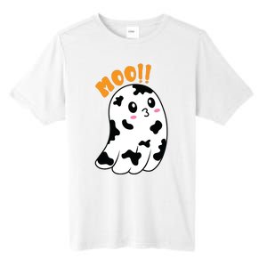 Moo! Cute Cow Boo Ghost Halloween Animal Tall Fusion ChromaSoft Performance T-Shirt