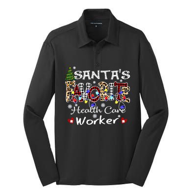 Merry Christmas Crew Rn Santas Favorite Health Care Worker Gift Silk Touch Performance Long Sleeve Polo