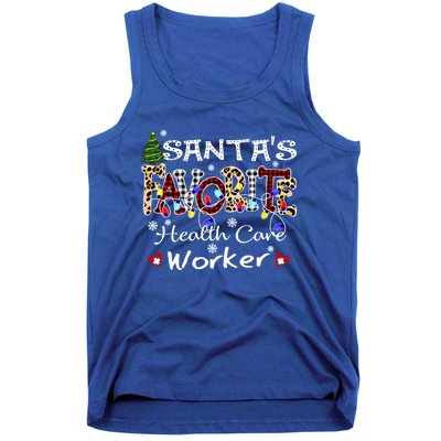 Merry Christmas Crew Rn Santas Favorite Health Care Worker Gift Tank Top