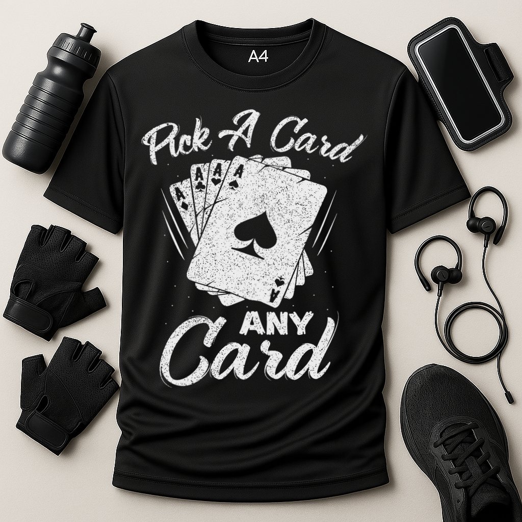 Magician Costume Card Tricks Pick A Card Any Card Cooling Performance Crew T-Shirt
