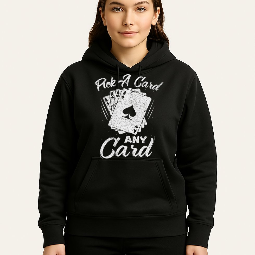 Magician Costume Card Tricks Pick A Card Any Card Hoodie