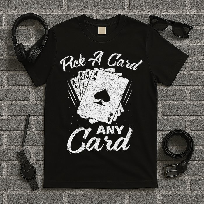 Magician Costume Card Tricks Pick A Card Any Card T-Shirt