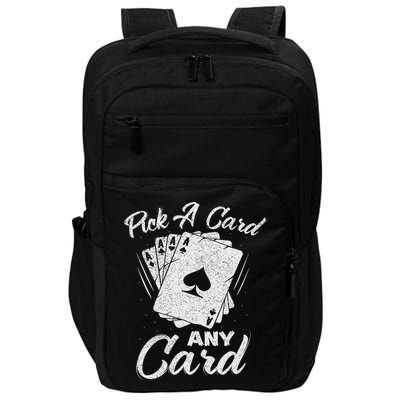 Magician Costume Card Tricks Pick A Card Any Card Impact Tech Backpack