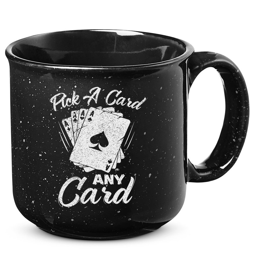 Magician Costume Card Tricks Pick A Card Any Card 15oz Campfire Ceramic Mug