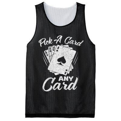 Magician Costume Card Tricks Pick A Card Any Card Mesh Reversible Basketball Jersey Tank