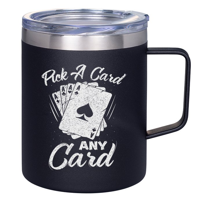 Magician Costume Card Tricks Pick A Card Any Card 12oz Stainless Steel Coffee Mug