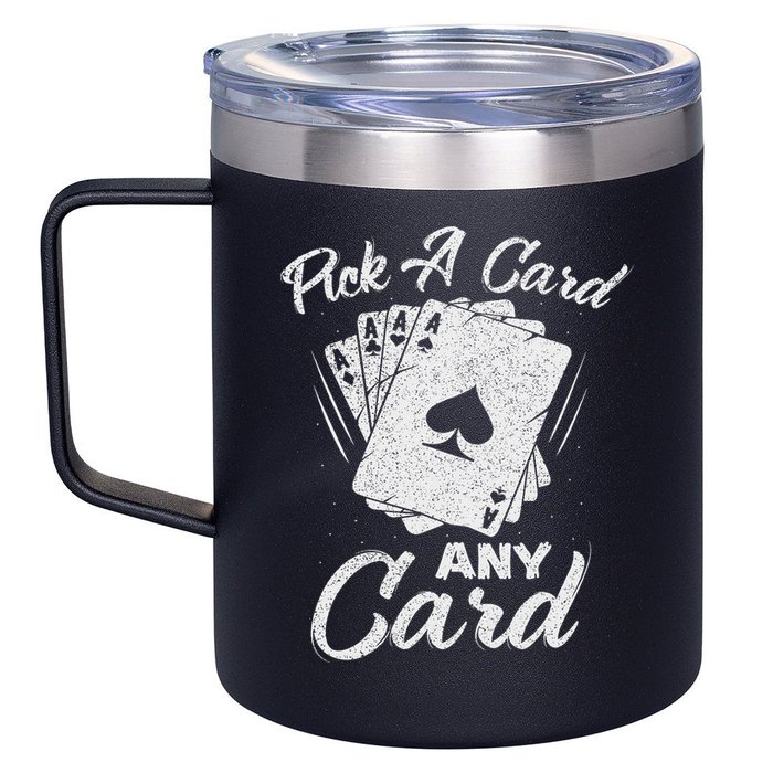 Magician Costume Card Tricks Pick A Card Any Card 12oz Stainless Steel Coffee Mug