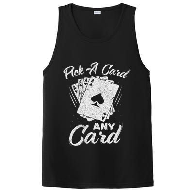 Magician Costume Card Tricks Pick A Card Any Card PosiCharge Competitor Tank