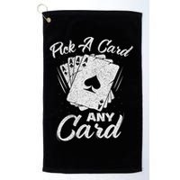 Magician Costume Card Tricks Pick A Card Any Card Golf Towel