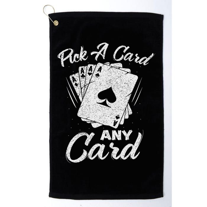 Magician Costume Card Tricks Pick A Card Any Card Golf Towel