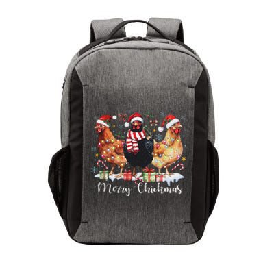 Merry Chickmas Christmas Chicken Coquette Chicken Mom Lover Vector Backpack