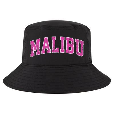 Malibu California Ca Vintage Sports Design Pink Design Cool Comfort Performance Bucket Hat