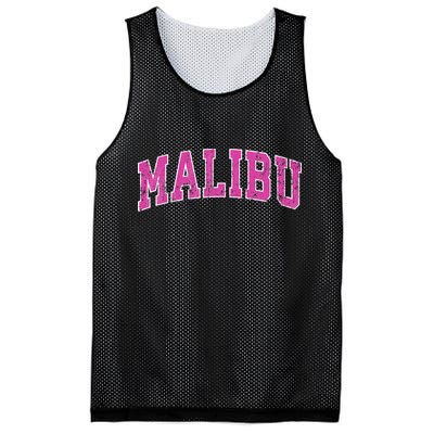 Malibu California Ca Vintage Sports Design Pink Design Mesh Reversible Basketball Jersey Tank