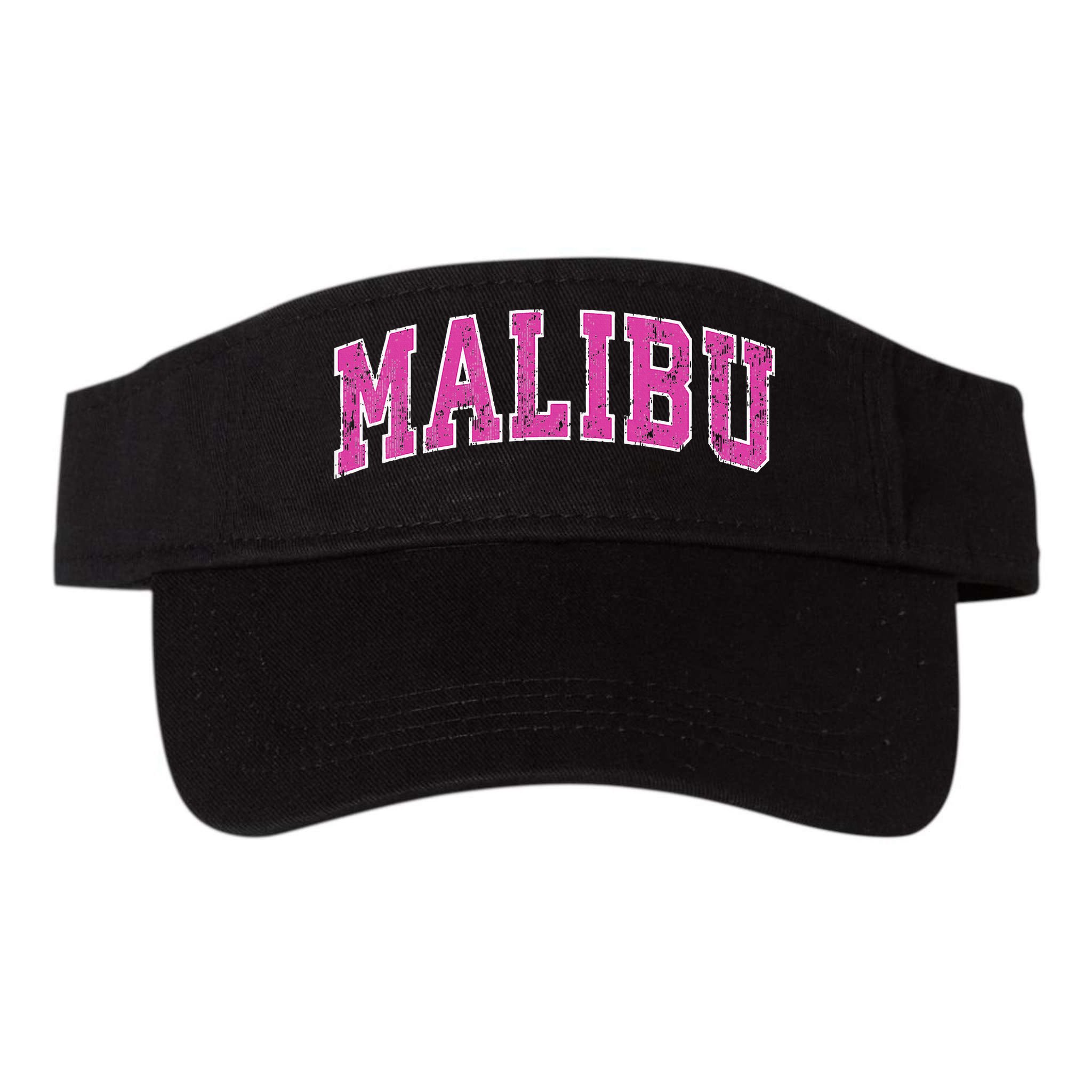 Malibu California Ca Vintage Sports Design Pink Design Visor