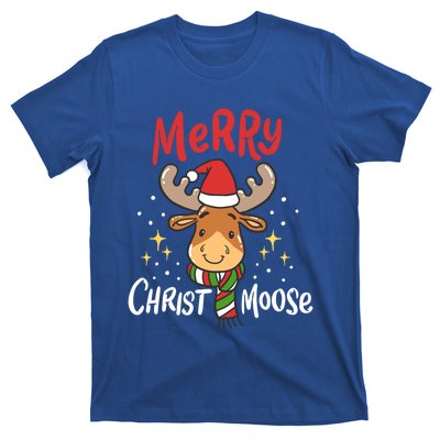 Merry Christmas Christmoose Moose Reindeer Antler Funny Gift Meaningful Gift T-Shirt