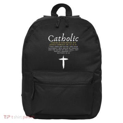 Motivational Catholic Church History Uplifting Pun 16 in Basic Backpack