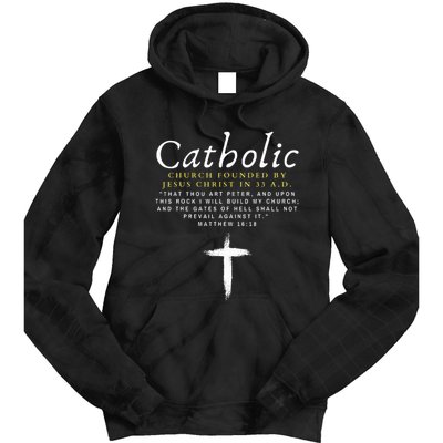 Motivational Catholic Church History Uplifting Pun Tie Dye Hoodie