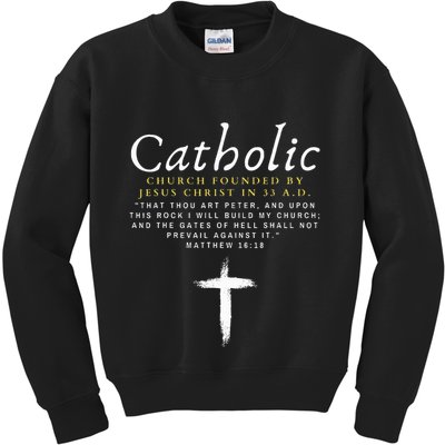 Motivational Catholic Church History Uplifting Pun Kids Sweatshirt
