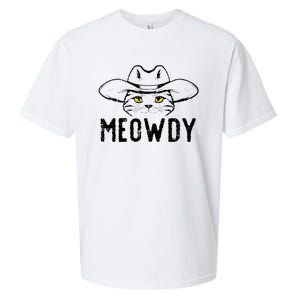 Meowdy Cat Cowboy Funny Meme Country Texas Sueded Cloud Jersey T-Shirt