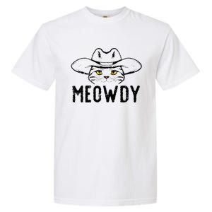 Meowdy Cat Cowboy Funny Meme Country Texas Garment-Dyed Heavyweight T-Shirt