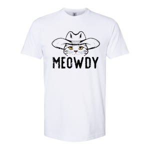 Meowdy Cat Cowboy Funny Meme Country Texas Softstyle CVC T-Shirt