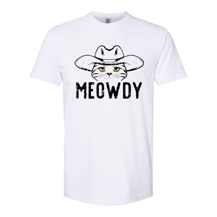 Meowdy Cat Cowboy Funny Meme Country Texas Softstyle CVC T-Shirt