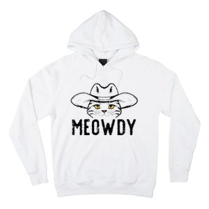 Meowdy Cat Cowboy Funny Meme Country Texas Hoodie