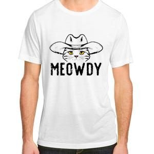 Meowdy Cat Cowboy Funny Meme Country Texas Adult ChromaSoft Performance T-Shirt