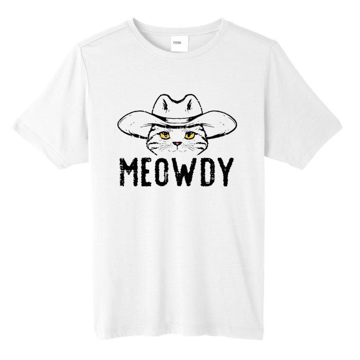 Meowdy Cat Cowboy Funny Meme Country Texas Tall Fusion ChromaSoft Performance T-Shirt