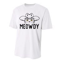 Meowdy Cat Cowboy Funny Meme Country Texas Performance Sprint T-Shirt