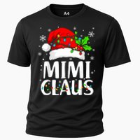 Mimi Claus Christmas Lights Pajama Family Matching Cooling Performance Crew T-Shirt