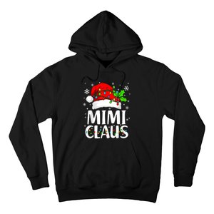 Mimi Claus Christmas Lights Pajama Family Matching Hoodie