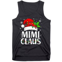 Mimi Claus Christmas Lights Pajama Family Matching Tank Top