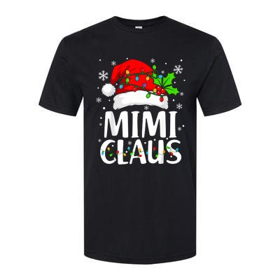 Mimi Claus Christmas Lights Pajama Family Matching Softstyle CVC T-Shirt