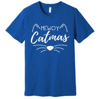 Meowy Catmas Cat Lover Christmas Outfit Funny Pajama Cute Gift Premium T-Shirt