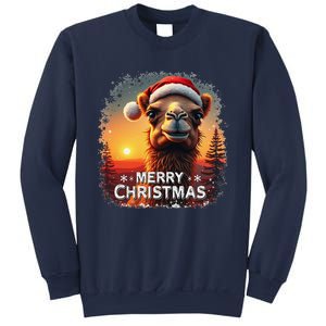 Merry Christmas Camel Ride Lovers Desert Camel Head Sweatshirt