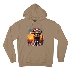 Merry Christmas Camel Ride Lovers Desert Camel Head Hoodie