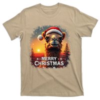 Merry Christmas Camel Ride Lovers Desert Camel Head T-Shirt