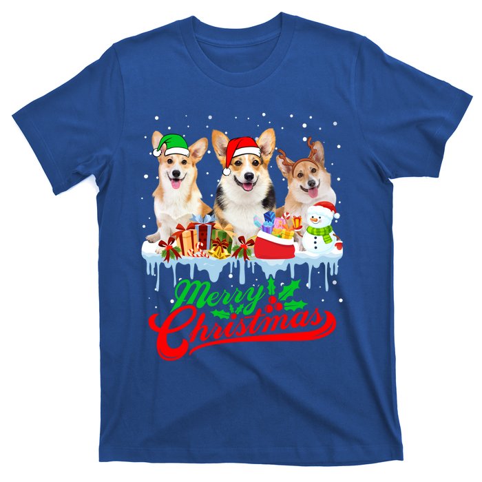 Merry Christmas Corgi Dog Funny Xmas Puppy Lover Gift T-Shirt