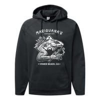 Mariguana Cannabis Cafe Performance Fleece Hoodie