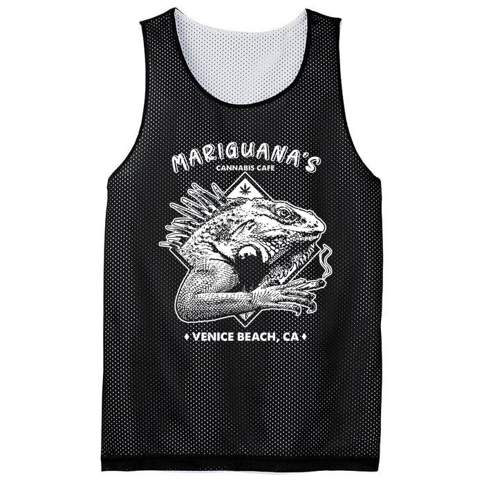 Mariguana Cannabis Cafe Mesh Reversible Basketball Jersey Tank