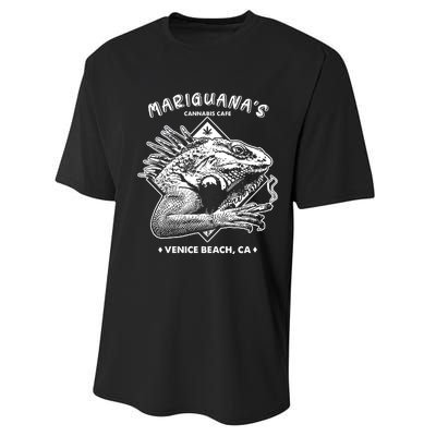 Mariguana Cannabis Cafe Performance Sprint T-Shirt