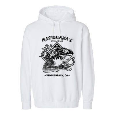 Mariguana Cannabis Cafe Garment-Dyed Fleece Hoodie