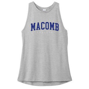 Macomb Community College Ladies PosiCharge Tri-Blend Wicking Tank