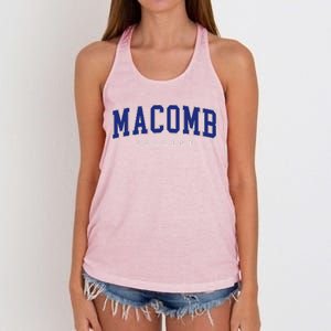 Macomb Community College Women's Knotted Racerback Tank