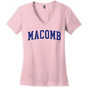 Macomb Community College Women's V-Neck T-Shirt