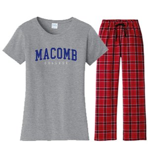 Macomb Community College Women's Flannel Pajama Set