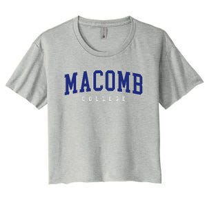 Macomb Community College Women's Crop Top Tee